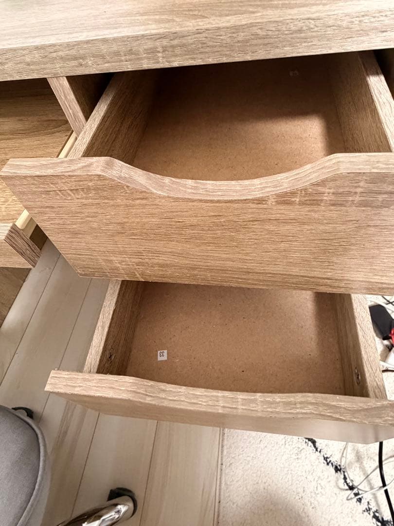 【1/28までの出品】LOWYA本棚付きデス オーク