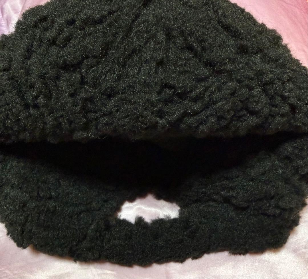 黒 ボアキャップ CCロゴ