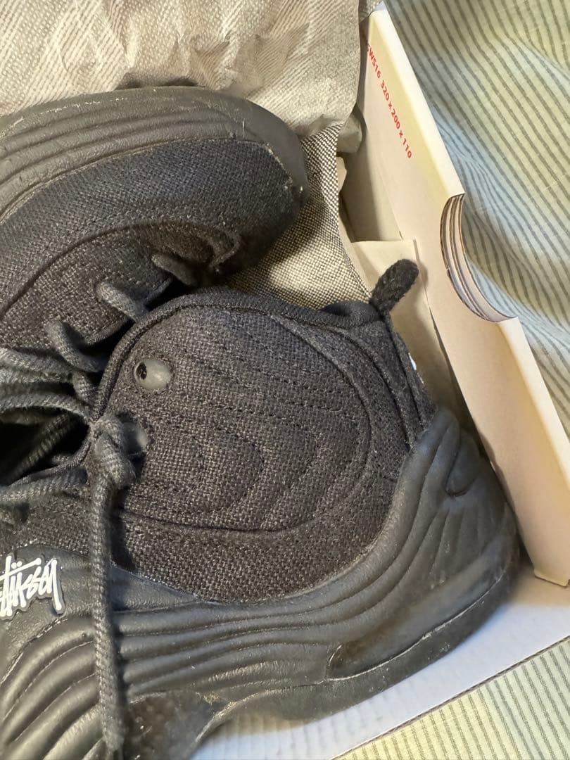 Stussy × Nike Air Penny 2 \"Black\" 箱付き