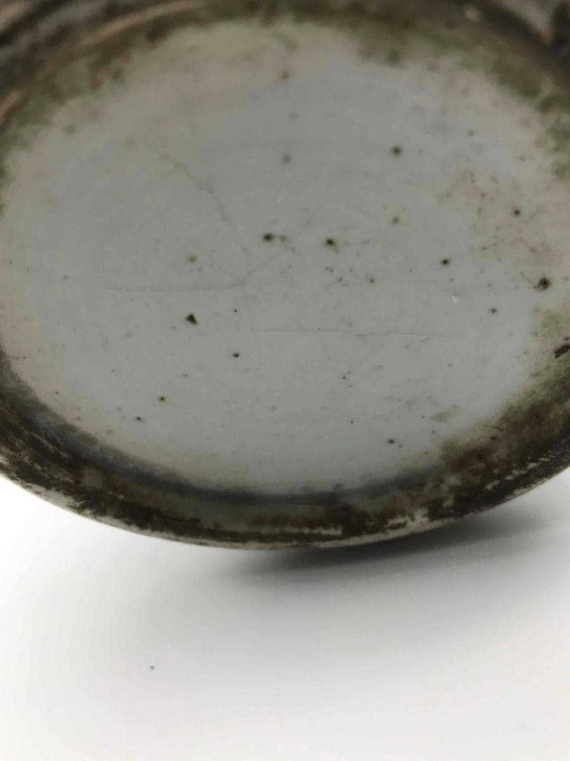 清雍正時代　染付 青花唐草花卉文梅瓶　旧家コレクション　唐物　景徳鎮(D-62)