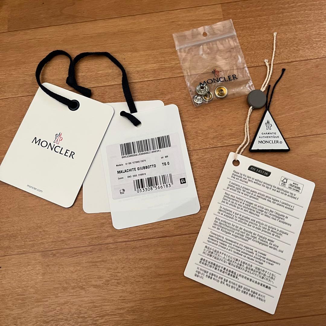 MONCLER MALACHITE GIUBBOTTO ブラック TG 0