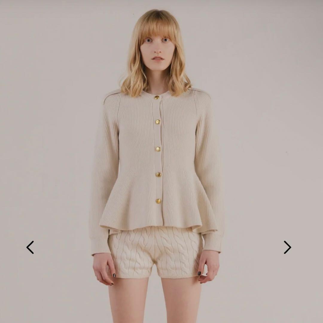 トップス the toe Rosen Peplum Cardigan