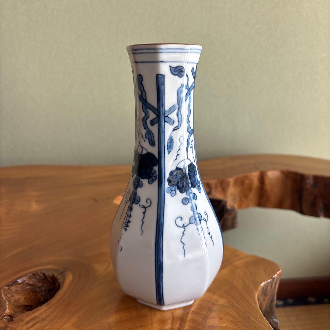 ぶどう棚 皆具 古染付型物 石崎英治作 寿ゞか焼 清宝窯 茶道具 共箱