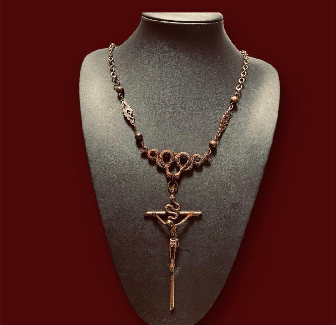 d*7様 1点物★ジャンポールゴルチエ★スネーククロスアンティークブロンズネック