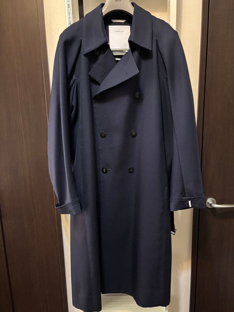 極美品 Overcoat トレンチコート ネイビー 1 Oomaru 大丸