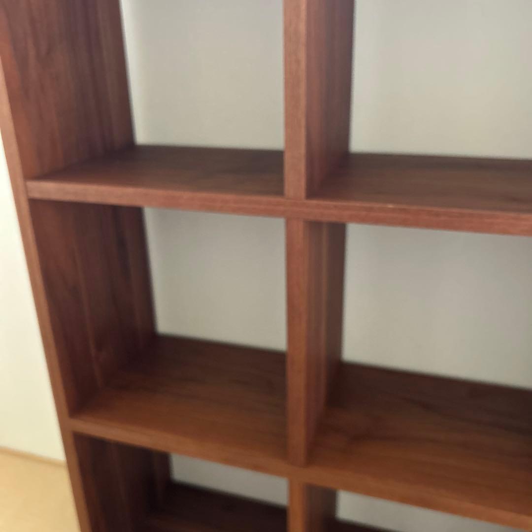 杉工場★木と風★ウォールナット★シェルフ★木製オープンラック★