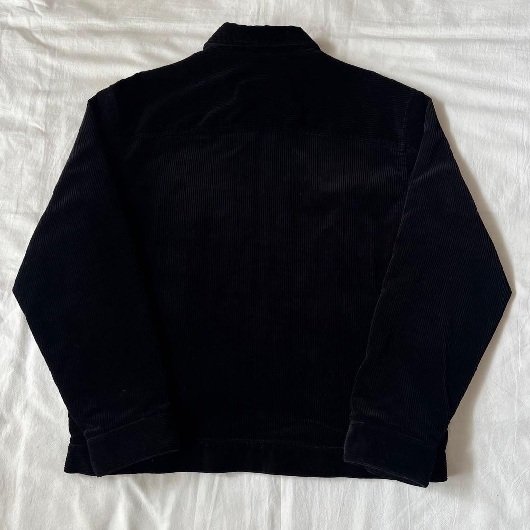 【美品】supreme シュプリーム コーデュロイジャケット フルジップ 黒 L