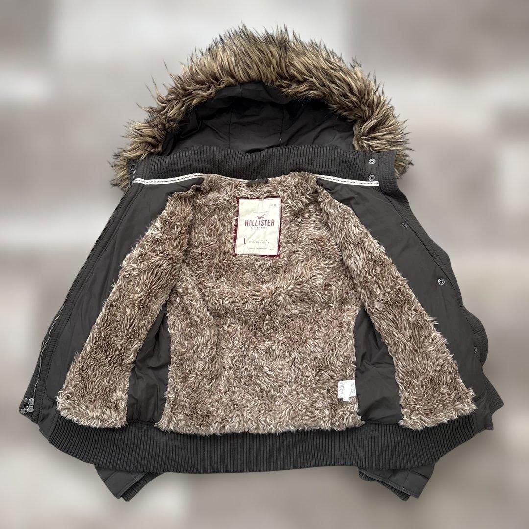 ジャケット・アウター vintage Hollister fur downjacket L