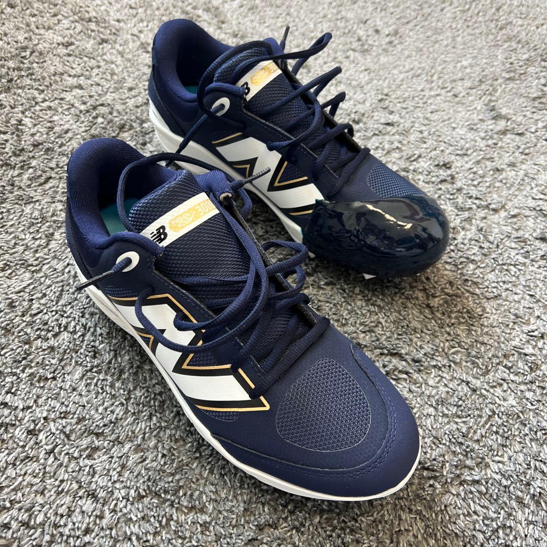 【Pカバー付】New Balance スパイクネイビー/ホワイト2025モデル