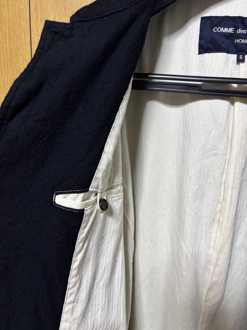 COMME des GARCONS HOMME ウールサージ縮絨コート