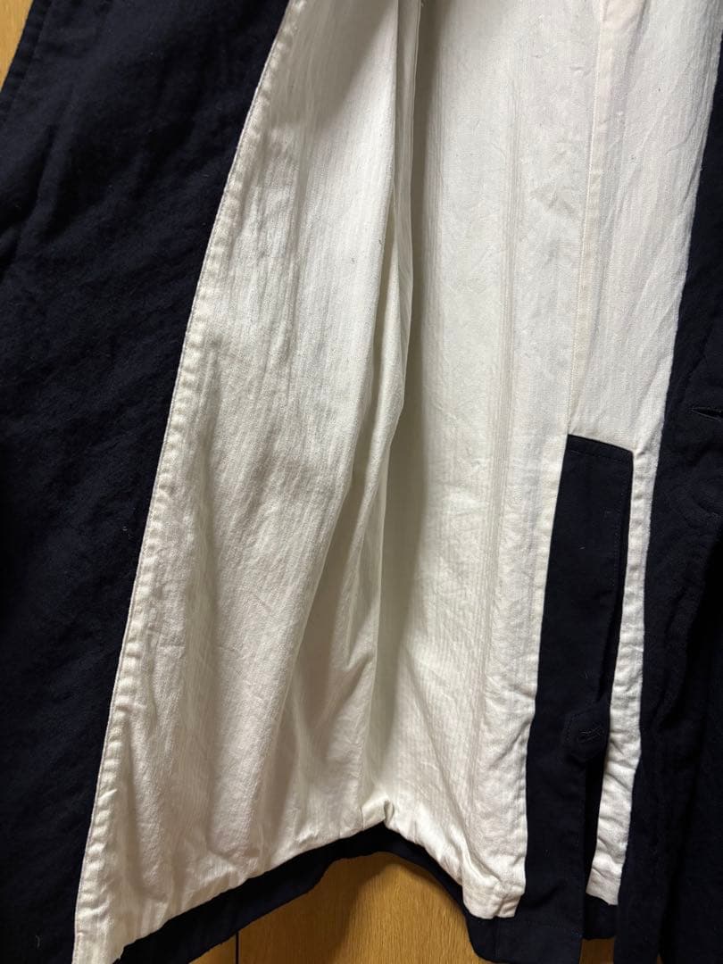 COMME des GARCONS HOMME ウールサージ縮絨コート