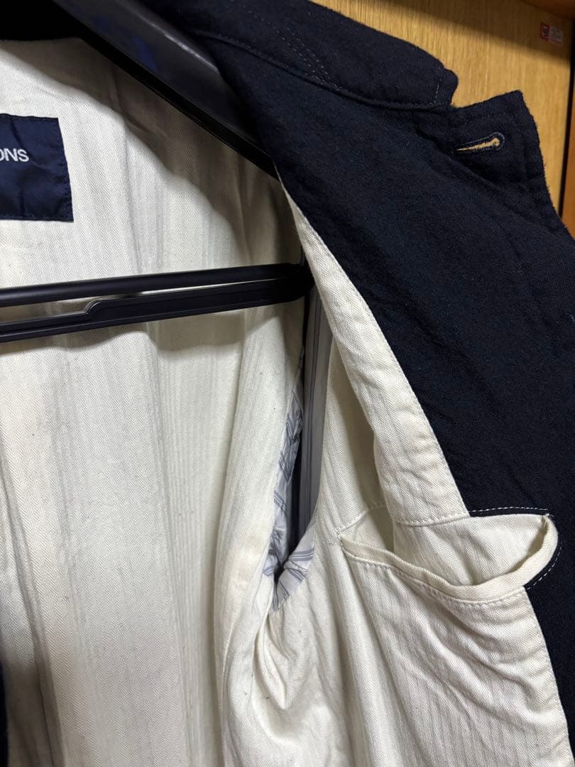 COMME des GARCONS HOMME ウールサージ縮絨コート