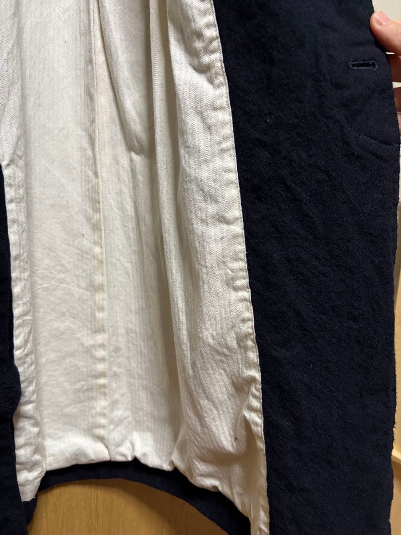 COMME des GARCONS HOMME ウールサージ縮絨コート