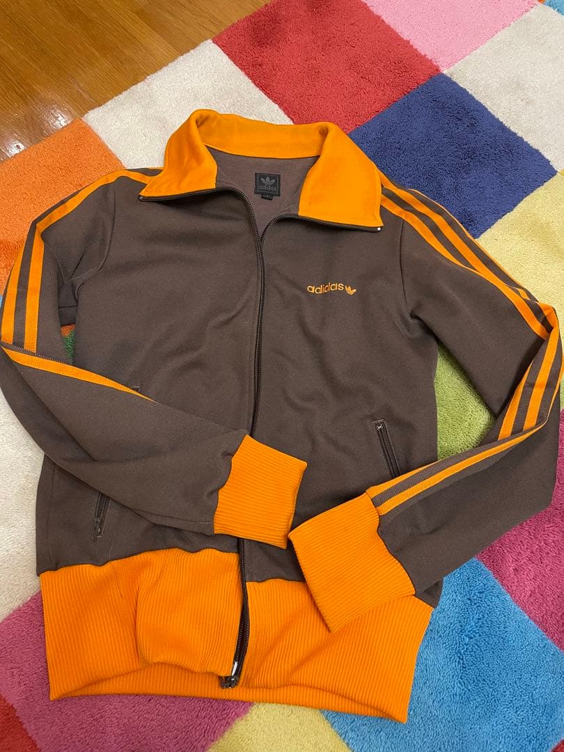 adidas アディダス ジャージ トラックジャケット オレンジ　当時物