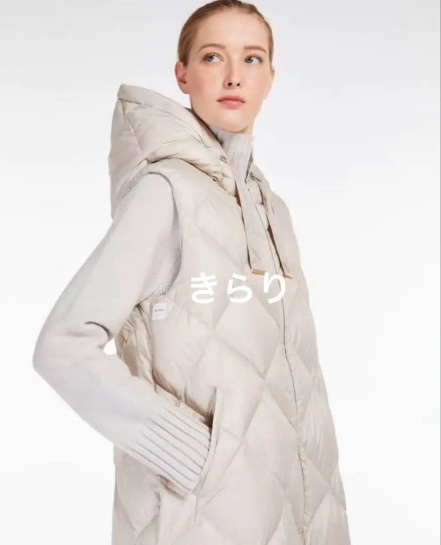 MaxMara THE CUBE テクニカルキルティング ロングジレ42