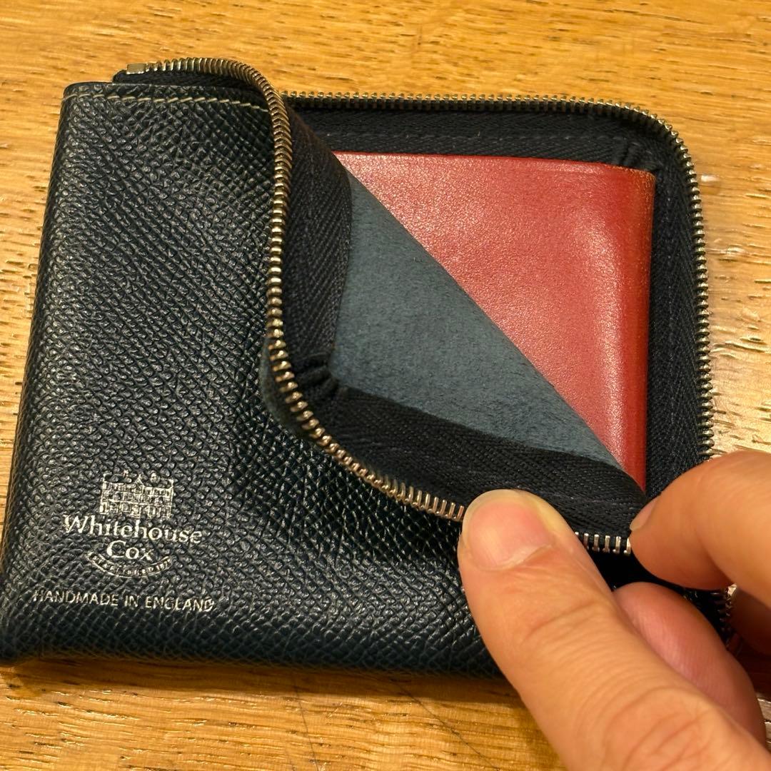 White House Cox コンパクト L字ジッパー ウォレットケース