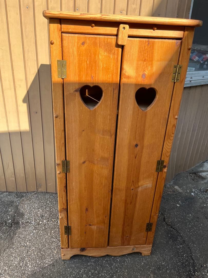 カントリー家具　木製ハート型　キャビネット　アメリカンカントリー 収納インテリア