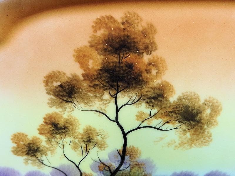 オールドノリタケ　明治４１年頃　輸出用　トレー　1564A-YYt