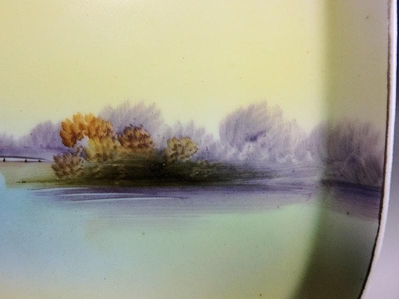 オールドノリタケ　明治４１年頃　輸出用　トレー　1564A-YYt