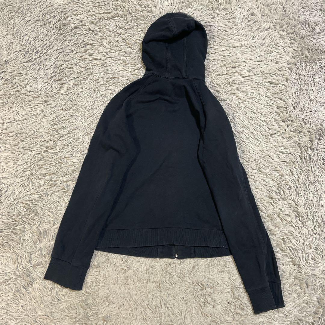 バーバリーブラックレーベル ラビットファー ジップパーカー ノバチェック 黒 L