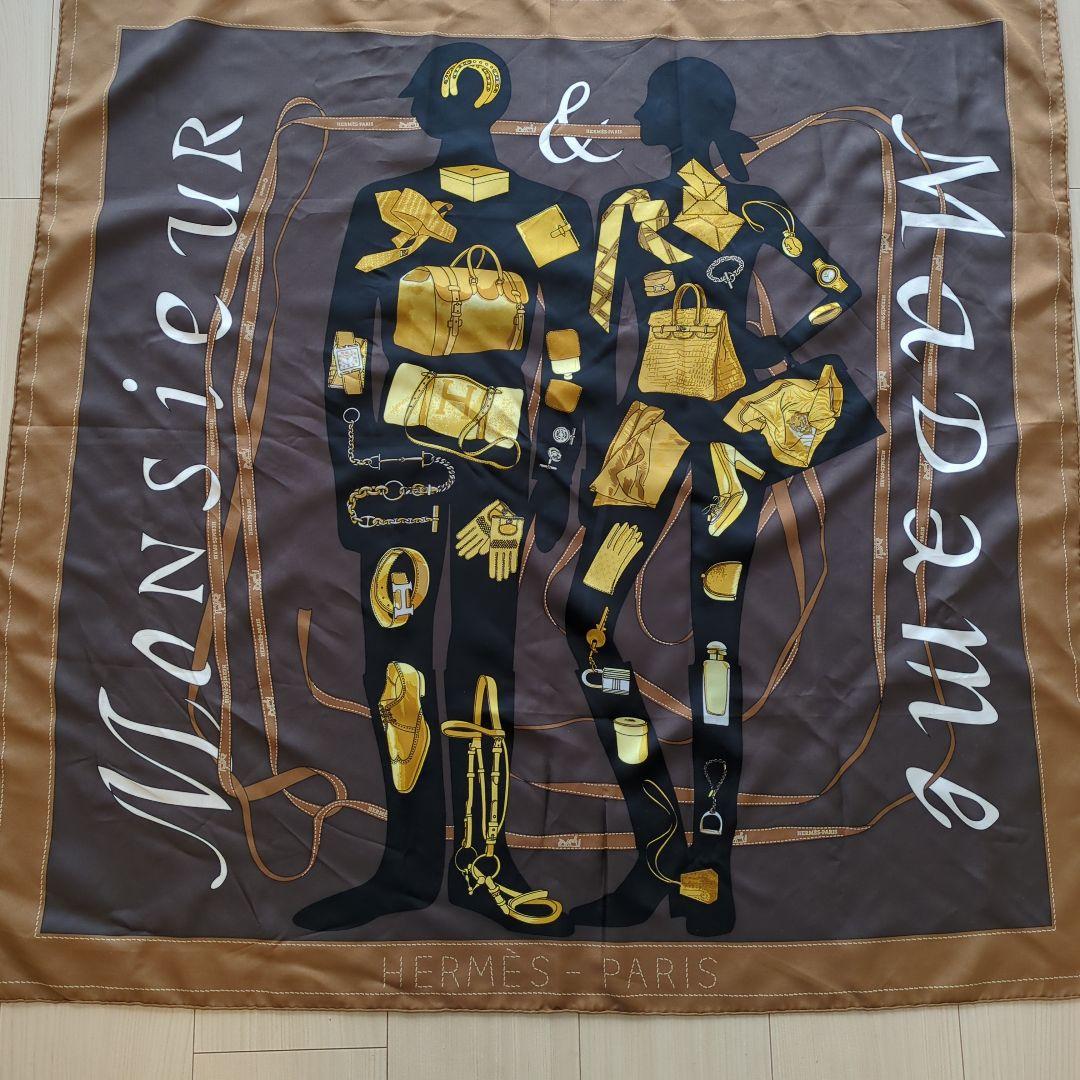 HERMES エルメスカレ90 ムッシュ＆マダム