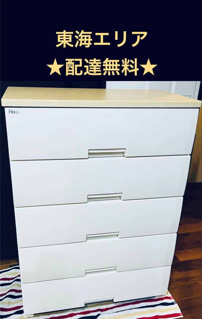 天馬 Fits フィッツプラス 収納ケース 衣装ケース 引き出し F7505 白