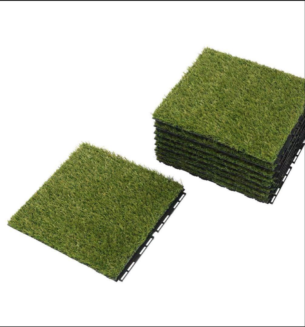 IKEA フロアデッキ 屋外用, 人工芝, 0.81 m² 30枚