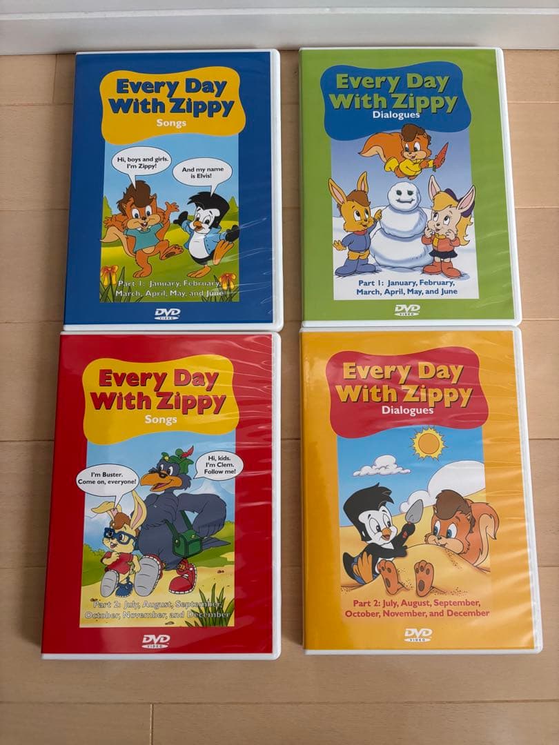 Every Day With Zippy 絵本・DVDフルセット