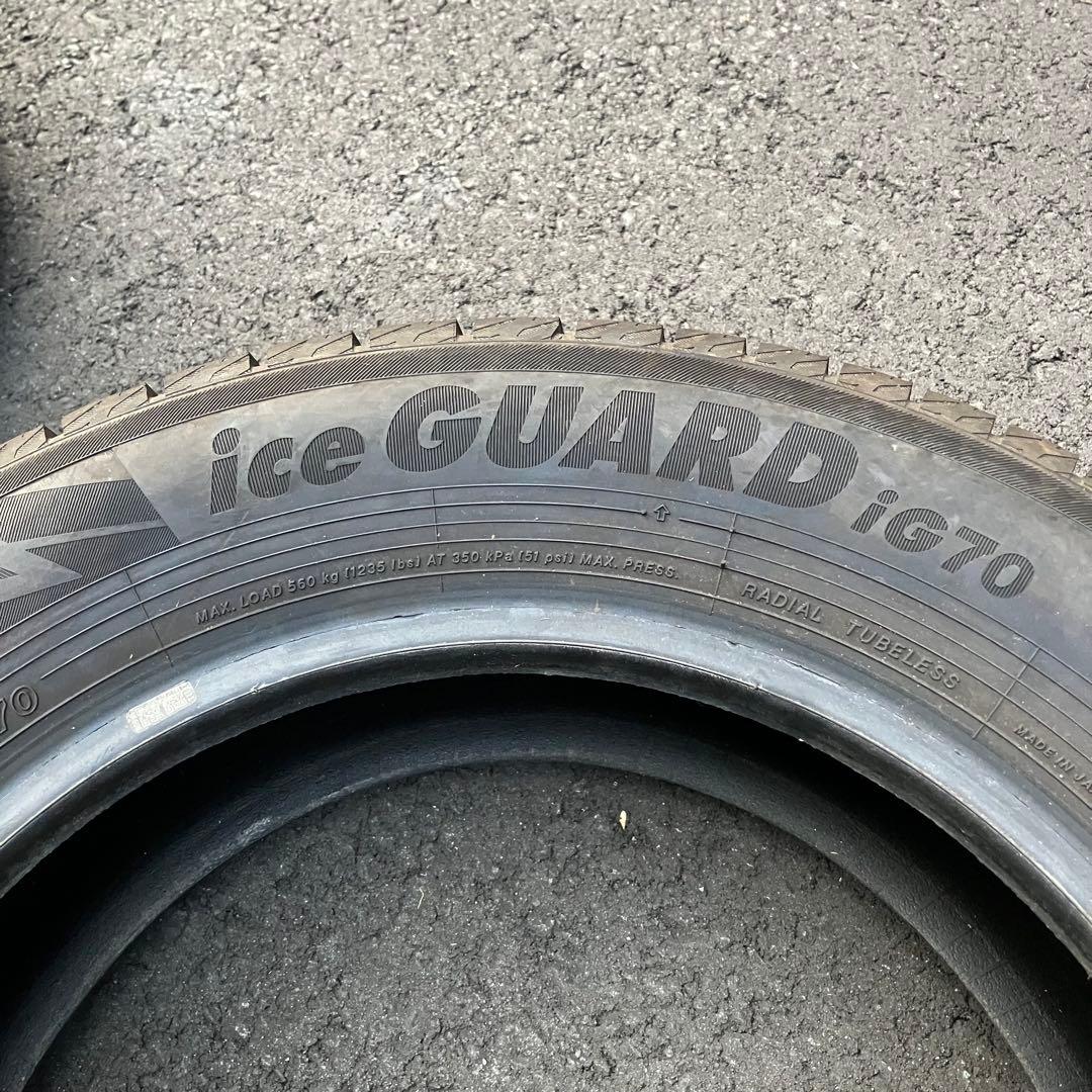 185/65R15 ヨコハマ アイスガード iG70 スタッドレス中古2本セット