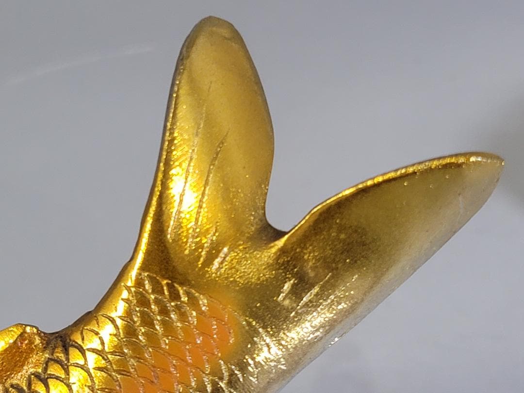 DT593 双魚 金銀 置物 銅製