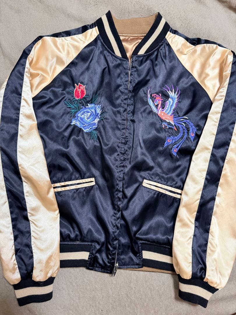美品 日本製 ２面用 hoshihime 芸者 限定 スカジャン vintage