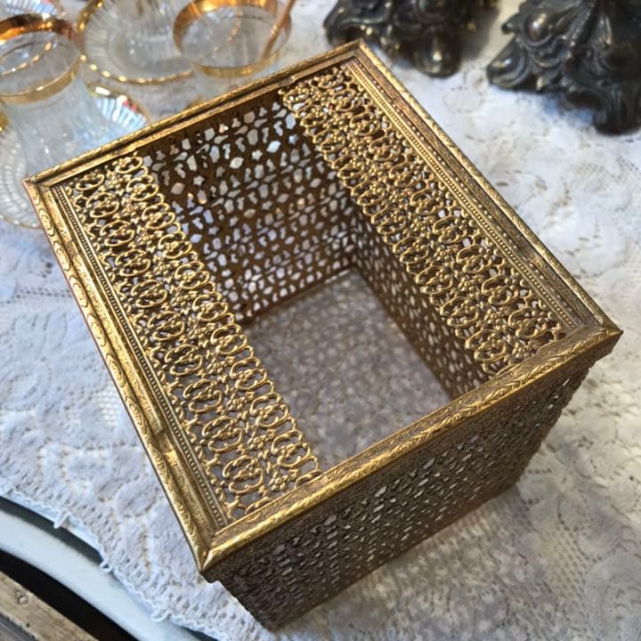 アンティーク　50's～60's ティッシュケースUSA/アールデコ店舗