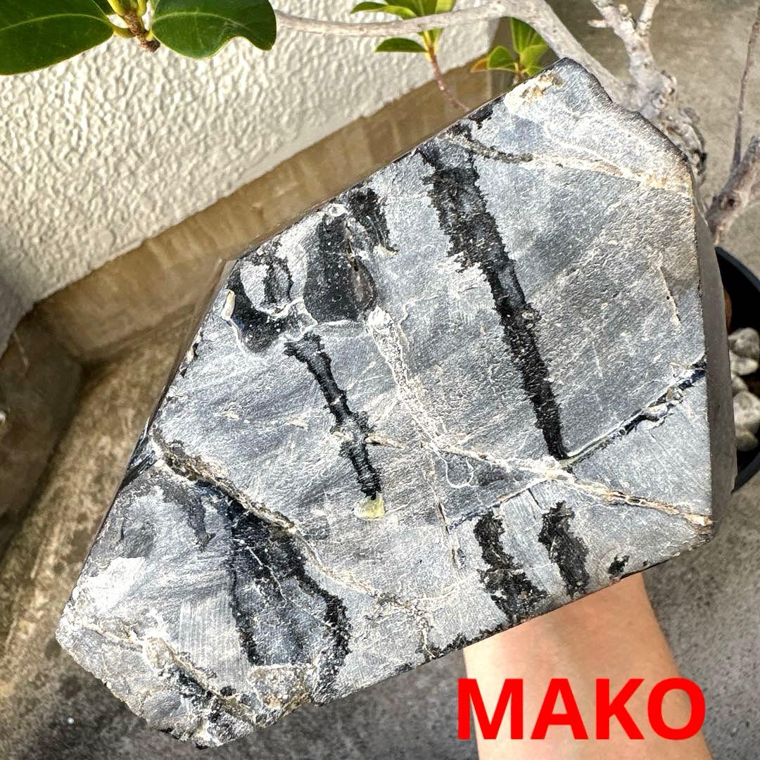 M1832☆黒水晶(モリオン)六角柱6.4Kg☆天然石　原石☆N50901-A