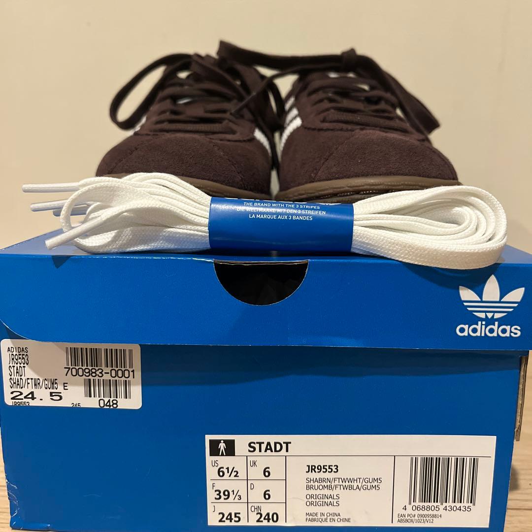 adidas originals STADT シュタット 24.5cm ブラウン