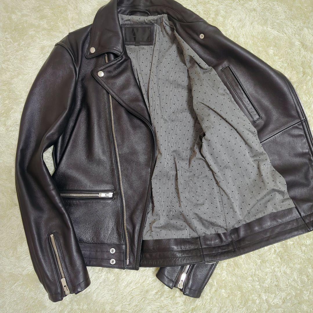 美品 ジャックローズ luv maison ライダースジャケット ダブル レザー