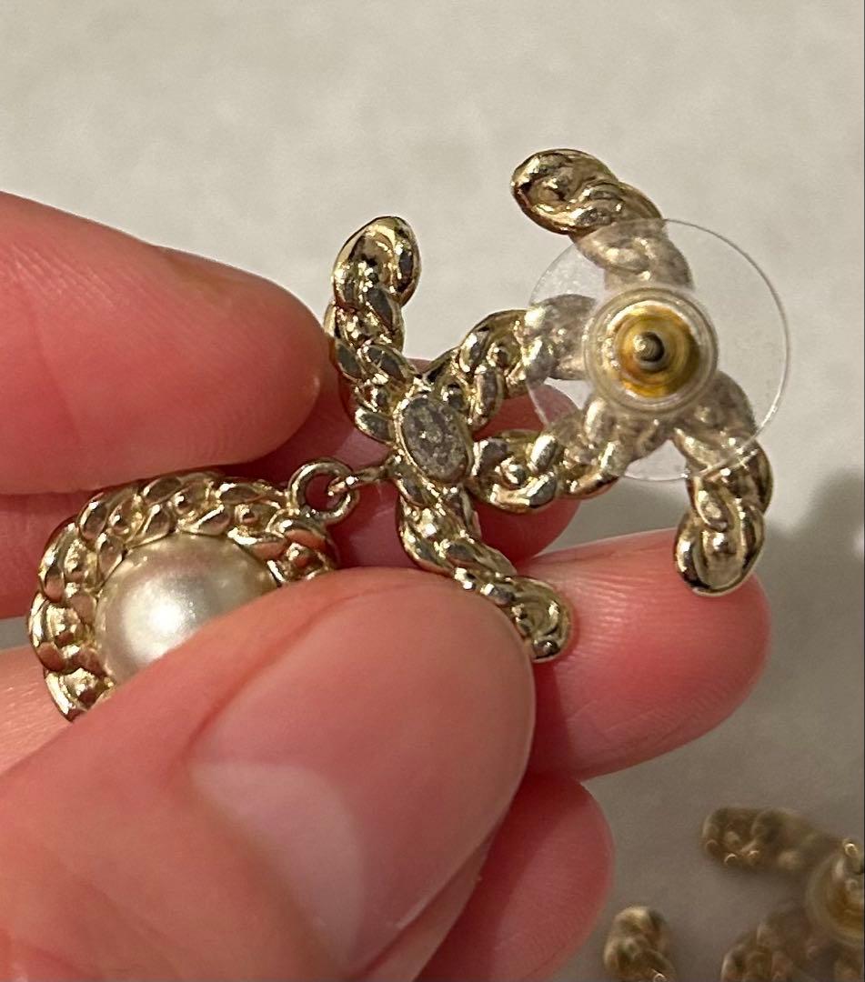 CHANEL ゴールド　パール　ピアス