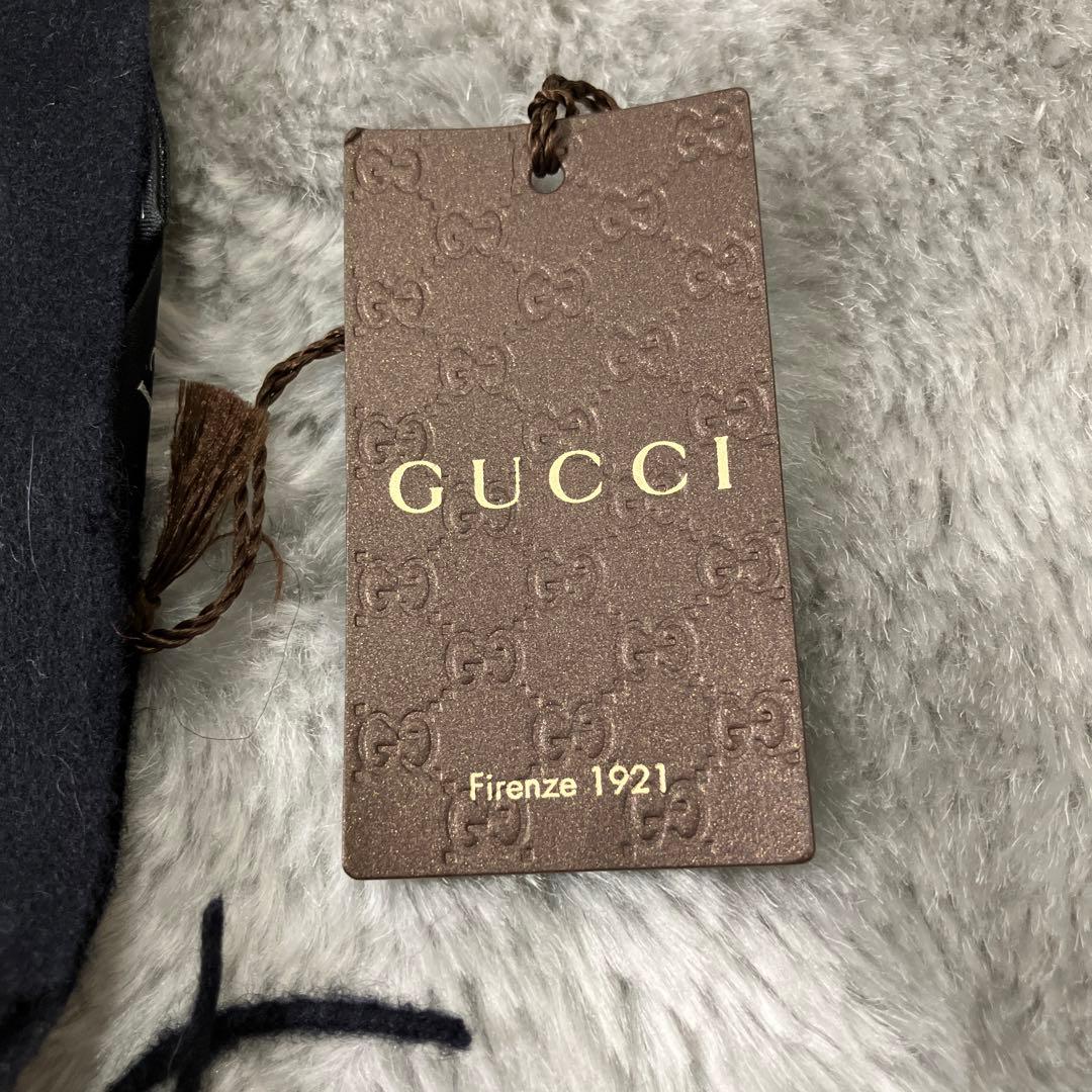 新品未使用 GUCCI グッチ 100% カシミアマフラー イタリア製 タグ付き