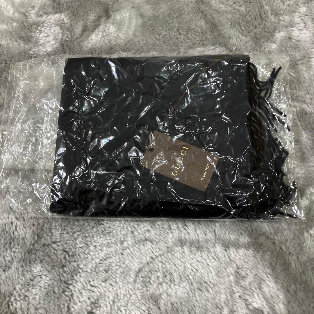 新品未使用 GUCCI グッチ 100% カシミアマフラー イタリア製 タグ付き