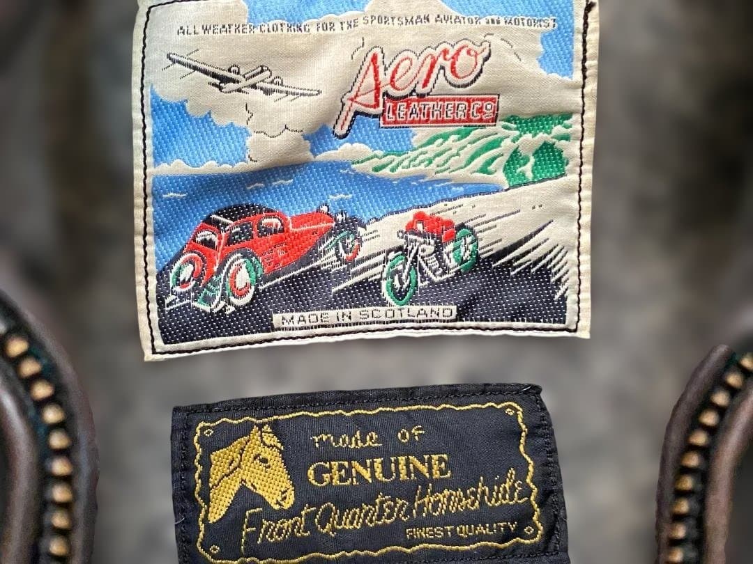 エアロレザー馬革　ハーフベルト　黒/茶芯　レアサイズ34 Mぐらい