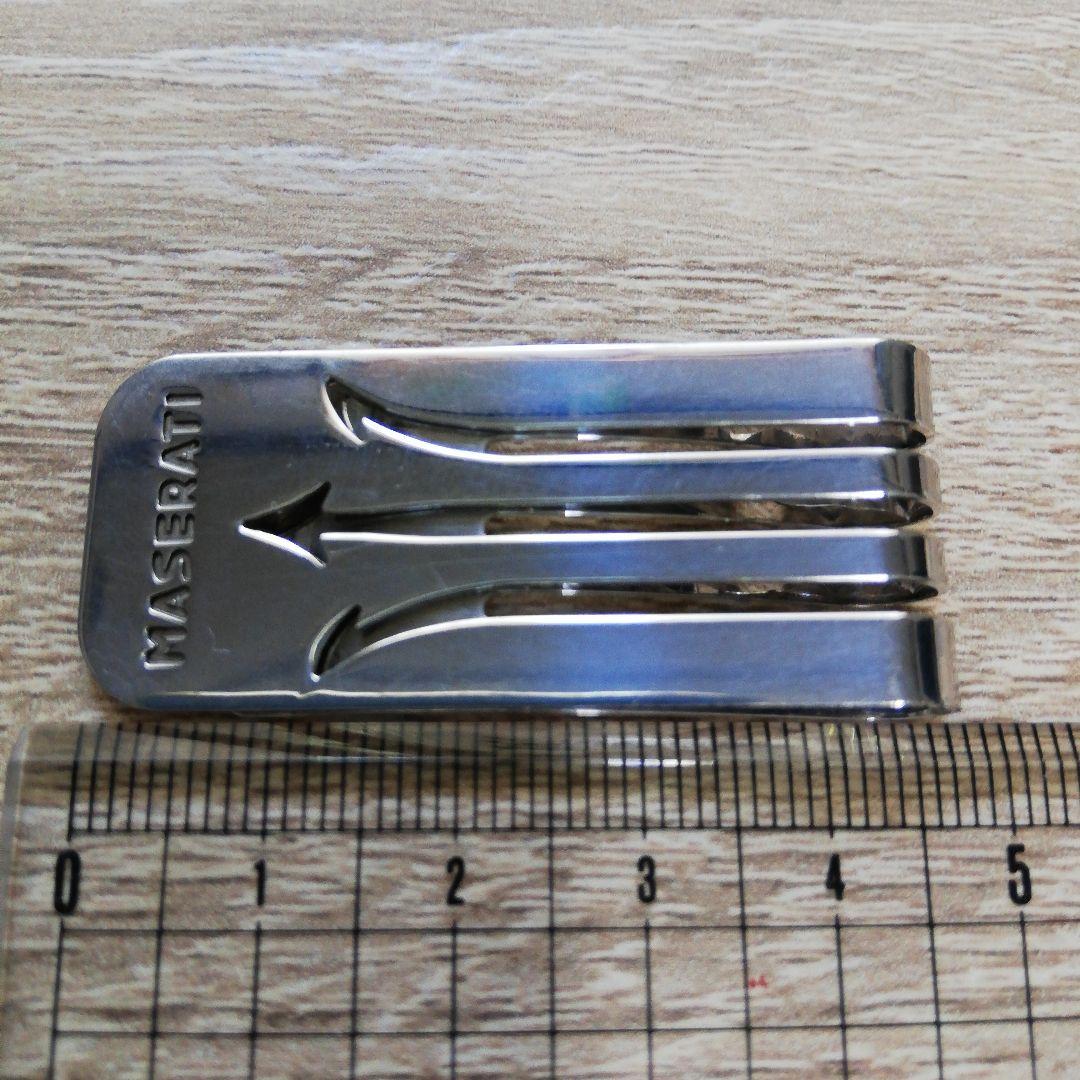 MASERATI　イタリア製　シルバー925　マネークリップ　匿名配送!