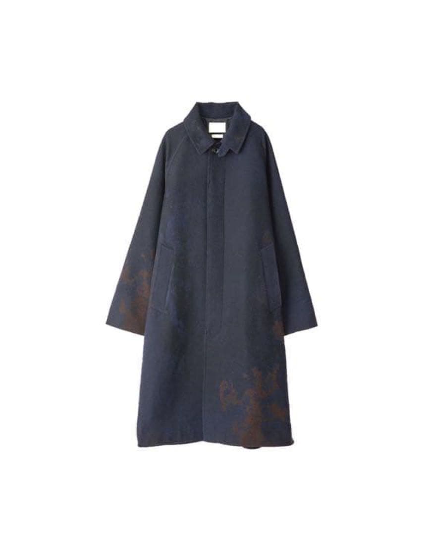 YOKE JACQUARD BAL COLLAR COAT バルカラーコート
