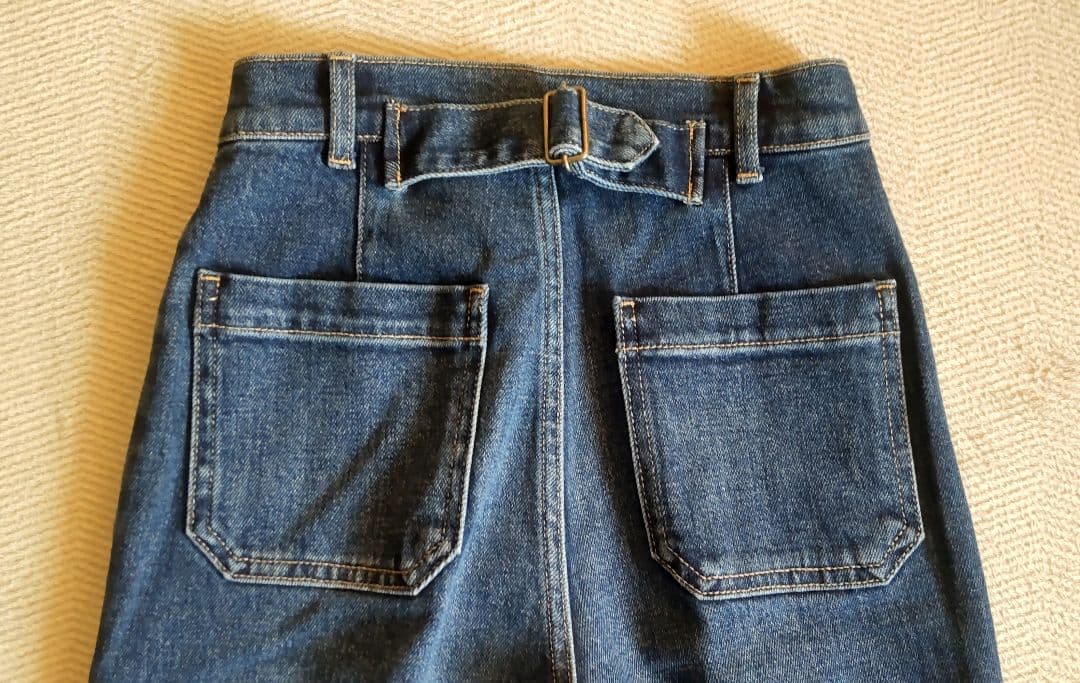 LILY BROWN ストレートフレアデニムパンツ25SS