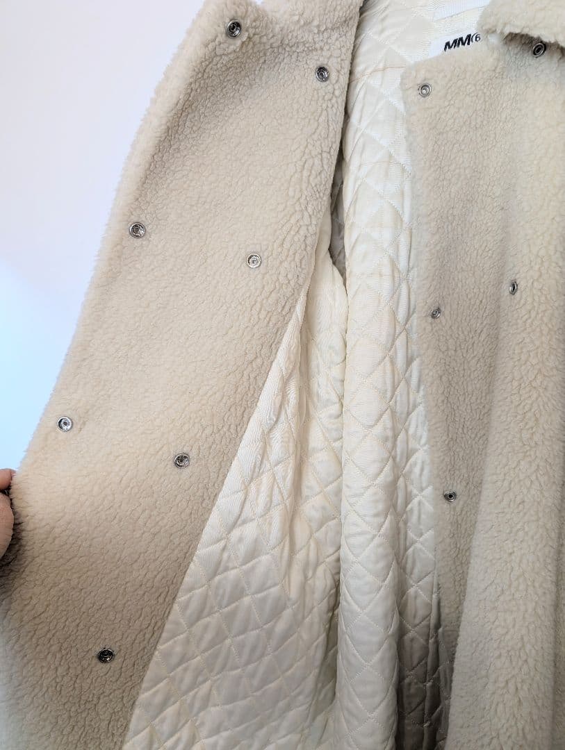 mm6 ボア コート テディベア size 38 made in italy