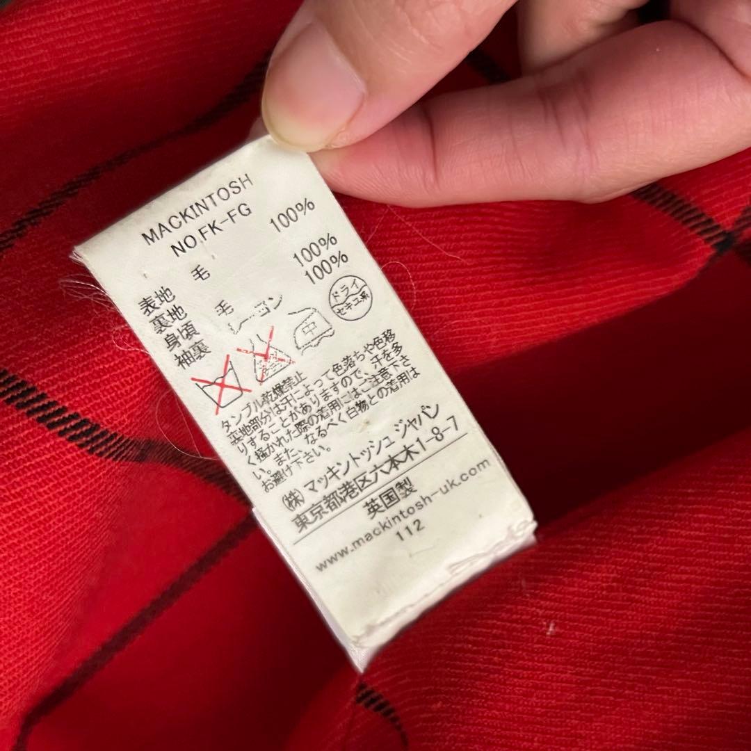 マッキントッシュ フォックスブラザーズ ステンカラーコート 42 XL グレー