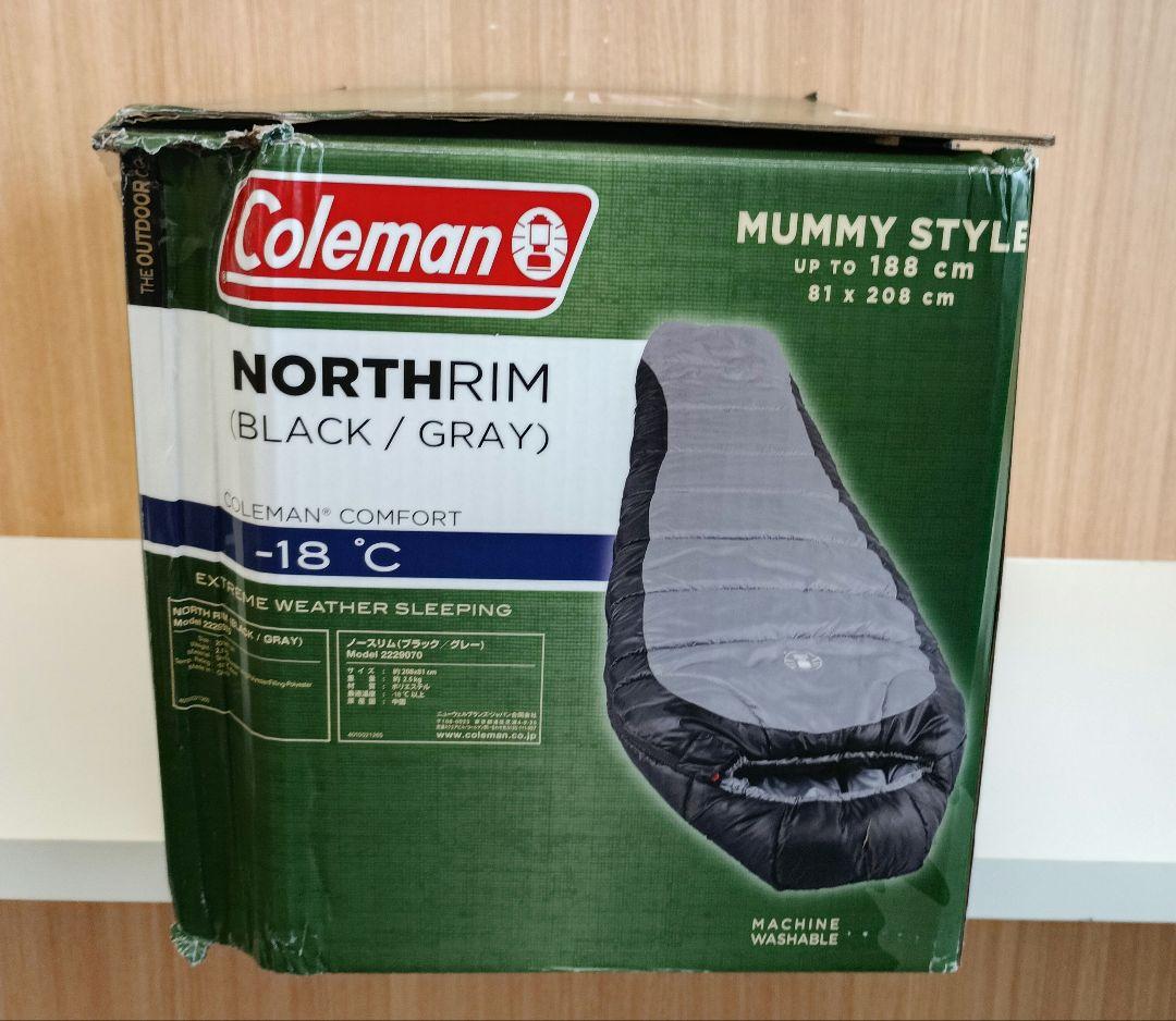 Coleman NORTHRIM 寝袋 ブラック/グレー