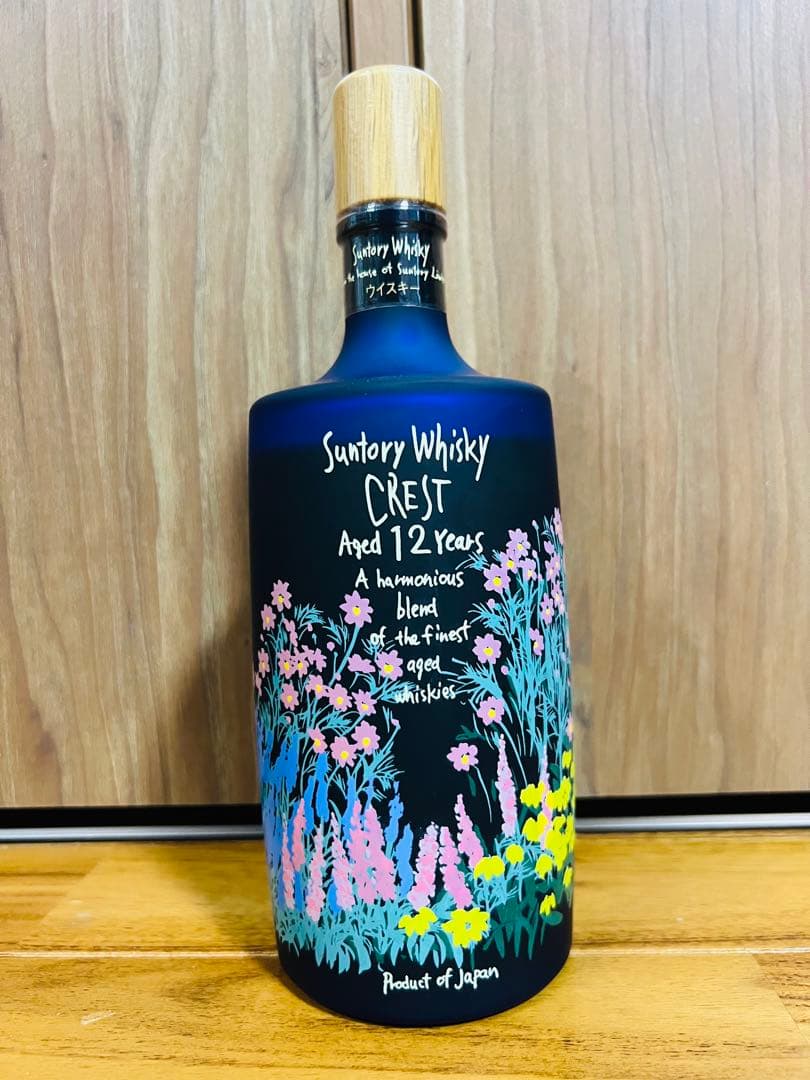 【未開栓】サントリー クレスト 12年 秋の花ボトル