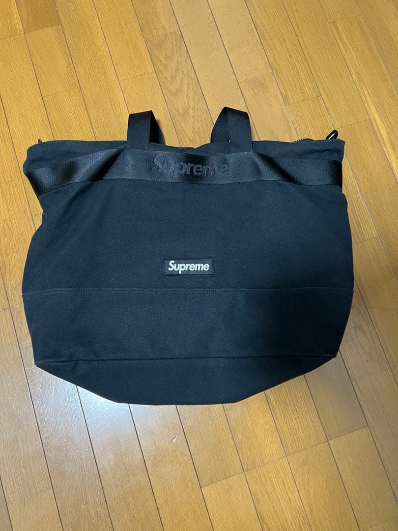 Supreme tote bag ブラック トートバッグ 25ss