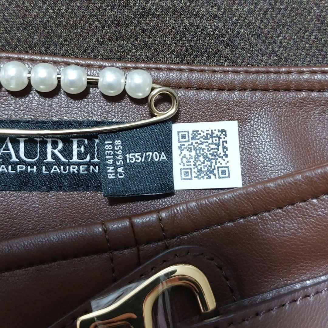 【新品タグ付き】ローレンラルフローレン　バックルトリムヘリンボーン　スカート