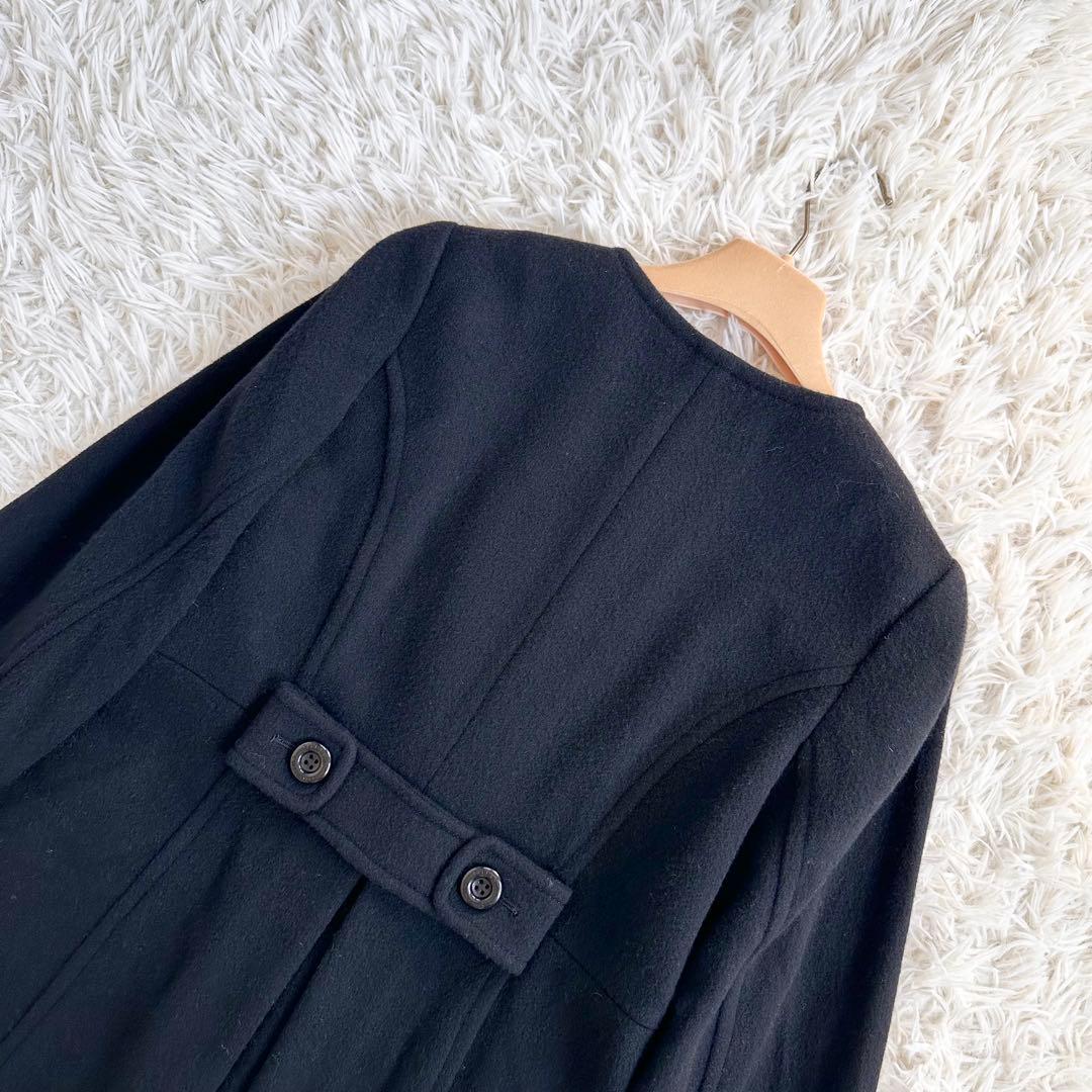 【着用1回】ブルーレーベルクレストブリッジ　ラムブレンドビーバーロングコート38