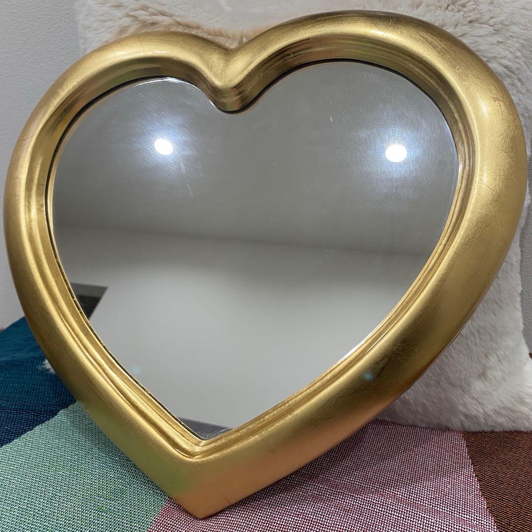 イタリア製 ハート型ミラー